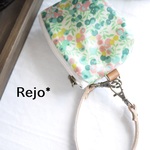 【再販】リバティビニコのキーポーチ Wiltshire　(グリーン系）