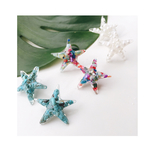 ヒトデ型☆選べるレジンピアス(ターコイズ・カラフルシェル・パール)