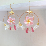 プルメリア ♡ シェル・フープピアス ③