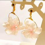 桃花ゴールドフープイヤリングorピアス