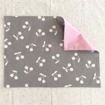 【hitomi22coco様オーダー品】リバーシブルランチョンマット ＊*チェリー柄▶◀ＧＲＰＤ
