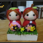 ＊マトリョーシカの置物（いちご＆りんご）＊