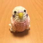 セキセイインコちゃん（ピンク・モヘア入り）