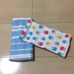 新柄☆カラフルうさぎ柄よだれカバー 