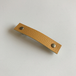 本革バレッタ《黄色》