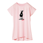 うさぎTシャツ Iamうさぎ女子 レディースドルマンワンピース Mサイズ＜即納可能＞