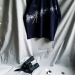 手描き　milky way Tシャツ　men's