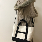 ☆ayachocomint様ご専用ページ☆２ｗａｙショルダー紐付き　帆布のトートバッグM