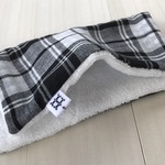 パイルとタグが選べるメンズハンカチ  BLACK&WHITE  ◻︎618