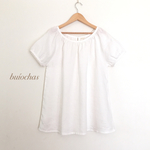 リネン　ふんわりチュニック（white）
