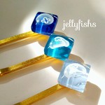 きらめく海のクラゲ～ヘアピン2本セット～