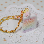 【イエロー】レインボーケーキ／バッグチャーム