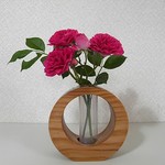 木の一輪挿し 米ツガ9.8cmΦ