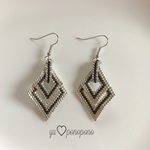 silverひし形ピアス/イヤリング