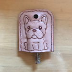 フレンチ・ブルドッグ 犬種別 キーカバー キーケース 犬雑貨 革小物 レザークラフト 本革