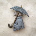 ブローチ  雨を仰ぐ（ボックス付き）