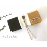 【受注製品】3色帆布のメガネケース〈イエロー＆カーキ〉