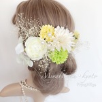 【F1705HE31】かすみ草♡ウェディングヘッドドレス♡・結婚式・パーディー・和婚・髪飾り