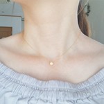 ☆ひとつぶネックレス☆　キュービックジルコニア◇14kgf ◇