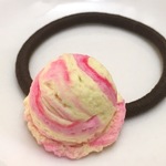 バナナ&ストロベリーアイスの食品サンプル☆ヘアゴム可能