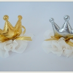 ワンコ・犬用バレッタCrown Chiffons