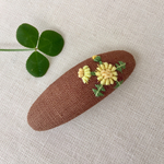 ご注文品 刺繍バレッタSS タンポポ