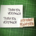 【riostamp】2列Thank you