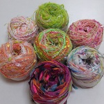 素材糸   引き揃え糸  約30ｇ7個組