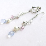 雫ピアス＊紫陽花