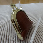 小さな皮革のジュエリーケース　茶色