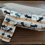 抱っこ紐収納カバー＆ヨダレカバー*ボーダー 猫