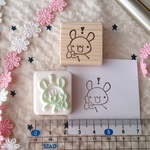 141 ！ポイント うさぎ 消しゴムはんこ