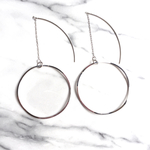 シルバーフープピアス