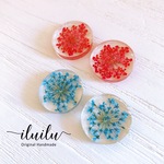 新色♪レースフラワーのピアス【ピアス・イヤリング】/プチプラ/レジン/ノンホールピアス/かわいい/レジン/人気/浴衣/春/夏/押し花/花/フラワー