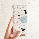 動物いっぱい手帳型iPhoneケース6/6S/7