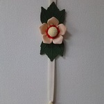 ちりめん  粋芙蓉  壁掛け(B)