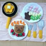 フェルトままごと　ホットケーキセット