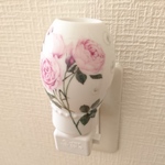薔薇のアロマライト♪ポーセラーツ