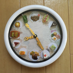 ミニチュアフードのデコ時計  洋食屋さん