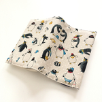 ブックカバー 文庫本サイズ ペンギン ドット