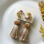 送料無料！2way♡flower×tassel