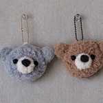 5様オーダー ふわふわクマさんのバックチャームポーチ✨