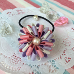 ボンボンリボンのヘアゴム   DAISY