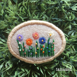 お花畑刺繍ブローチ✴︎213