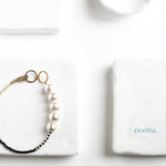 Cotton Pearl x Matte Beads Bracelet *Classic*