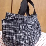 【再販４回目】グラン・ジュテ様専用　ラメツイード ギャザーバッグ　