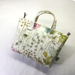 BagInトート小（リバティビニコIrmaピンク黄緑