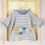 【受注生産】おさかなボーダーTシャツ(size100)