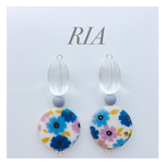 ♢お花柄シェルピアス/イヤリング♢