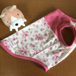 コーギー用タンク**レース＆フラワー　ピンク